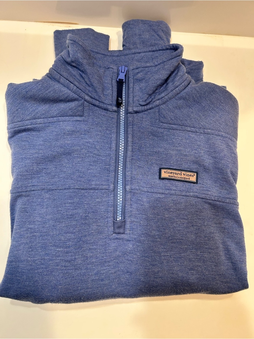 Vineyard Vines Women’s Blue Quarter-Zip Sweater